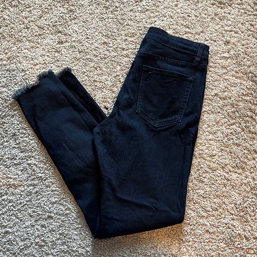 Dark button up jeans